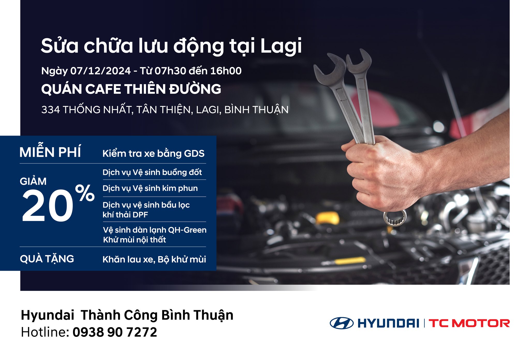 Sửa chữa lưu động tại Lagi